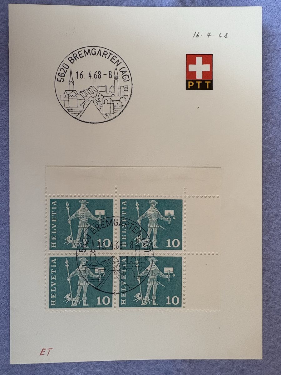 Alle Briefmarken: Werbestempel Bremgarten 1968 – Gebraucht aus Wohlen AG von Eschiedsrichter