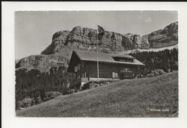 AK ca. 1955 Skihaus Axalp mit Axalphorn