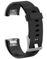 Fitbit Charge 2 Armband Schwarz L