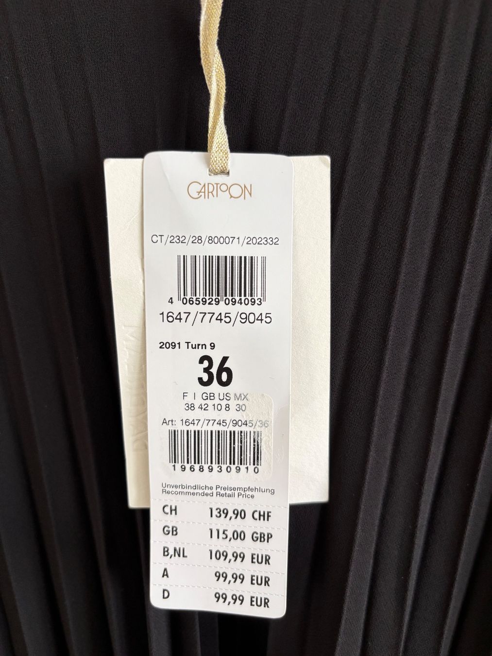 Vestiti: Neues Kleid von Cartoon – Nuovo (secondo la descrizione) da Herznach venduto da sdr_6ct9 3