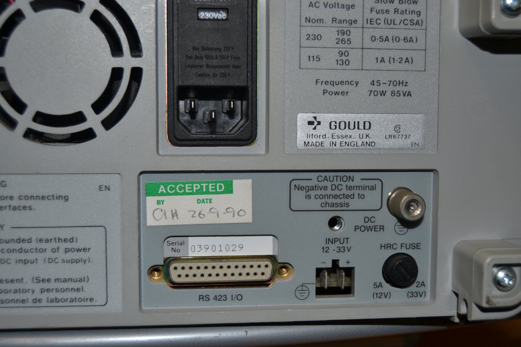 Misurare: Gould DSO 450 100MS/s  50MHz mit Printer – Usato da Wil SG venduto da fanofrio 8