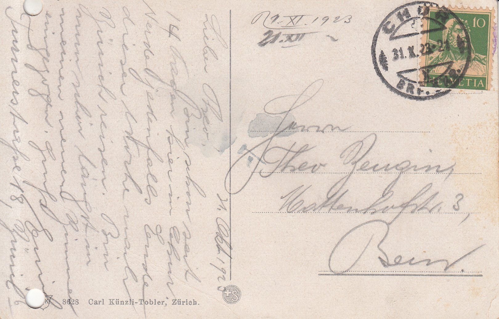 Cartoline postali: Chur 1923 – Usato da Bürglen TG venduto da StampGraf 1