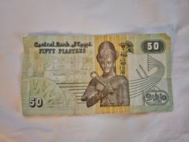 Ägyptische Banknote 50 Piastres