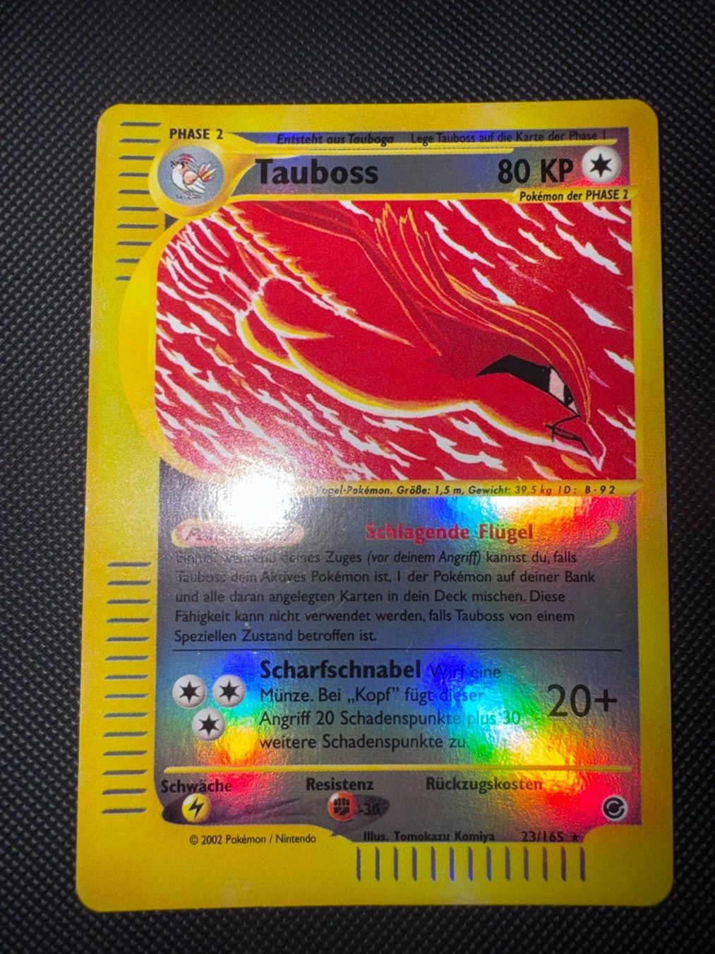 Pokémon Sammelbilder & Trading cards: Pokemon Tauboss Reverse Holo 23/165 - Expedition - DE – Gebraucht aus Erstfeld von PokeSandero 1