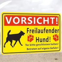 Panneau métallique Propriété Sous Surveillance VORSICHT Hund