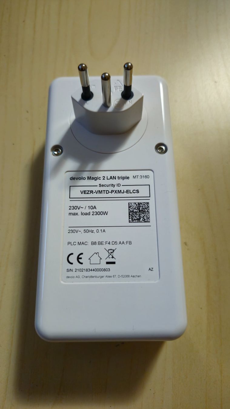 Devolo Laufwerke & Adapter: Devolo Magic 2 LAN triple – Powerline Adapter – Gebraucht aus Taverne von farafina72 1