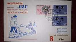 Swissair Geneve - Oslo 01.04.1974