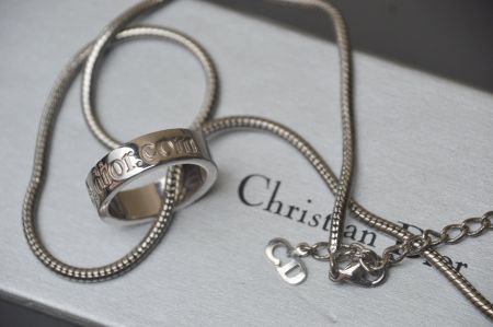 Halskette Ring Christian Dior collier  bague