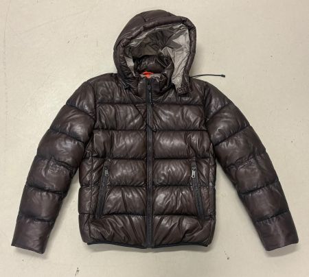 Milestone Lederjacke mit Kapuze Gr. 48