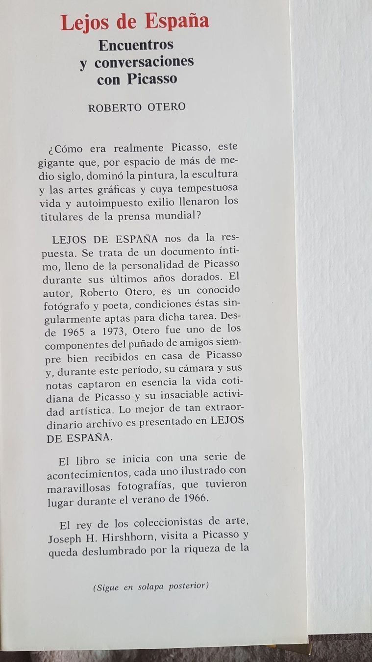 Bücher: Lejos de Espana/Convers. con Picasso – Gebraucht aus Oberengstringen von Sheera7 1