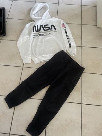H&M NASA Hoodie & Cargo Hose Set, Gr.158Top Zustand!