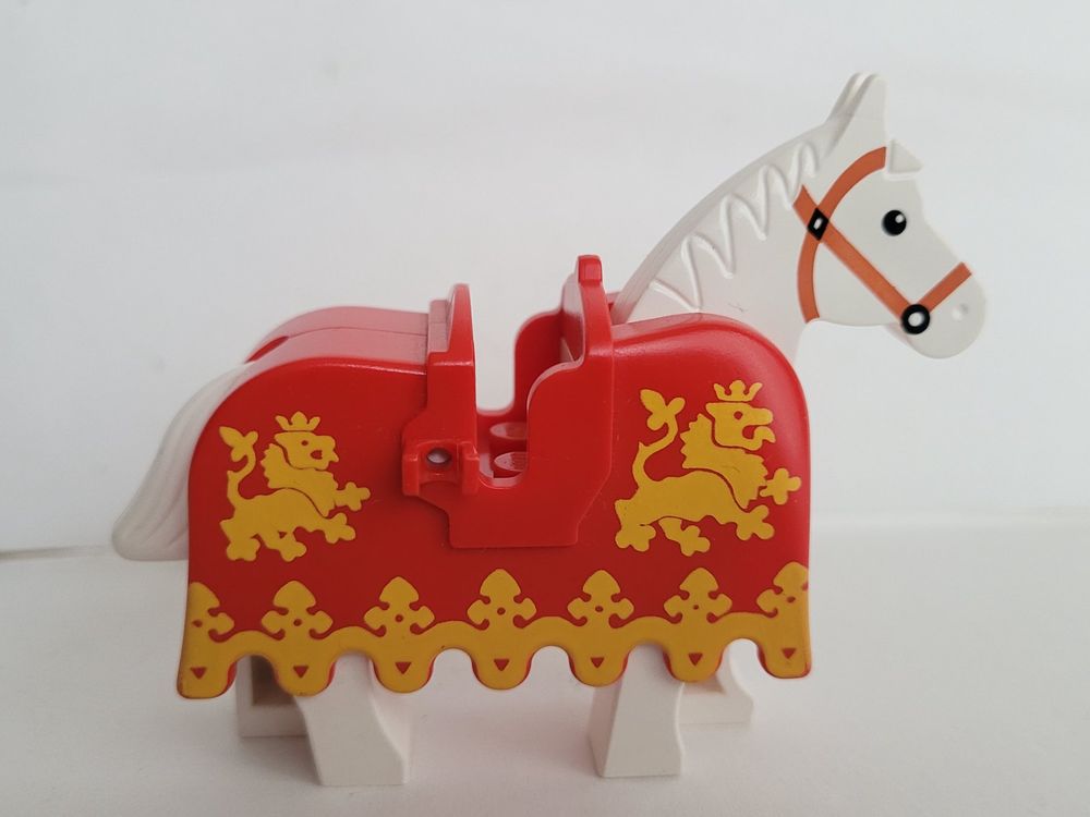 Lego Castle : Barde de cheval et cheval pour chevaliers 3