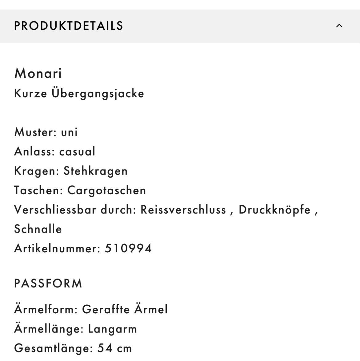 Monari Giacche: Monari Übergangsjacke, Hellbeige, Gr. 40, Neu! – Nuovo (secondo la descrizione) da Worben venduto da fra_s78y 2