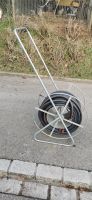 Vintage Gartenschlauch-Wagen aus verzinktem Stahl / 60er
