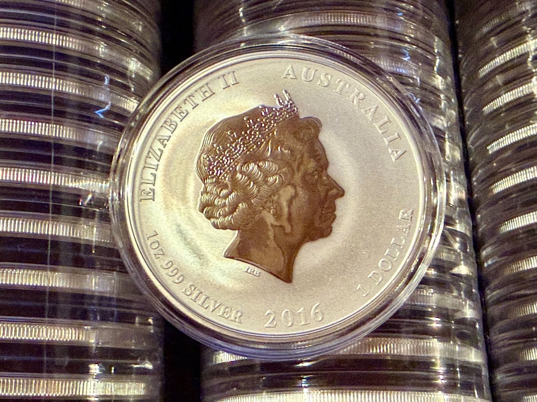 Tutti le monete: 63 Silbermünzen 1 Oz Lunar 2 Affe 2016 Perth Mint – Nuovo e nell'imballaggio originale da Stäfa venduto da Mpower0 2