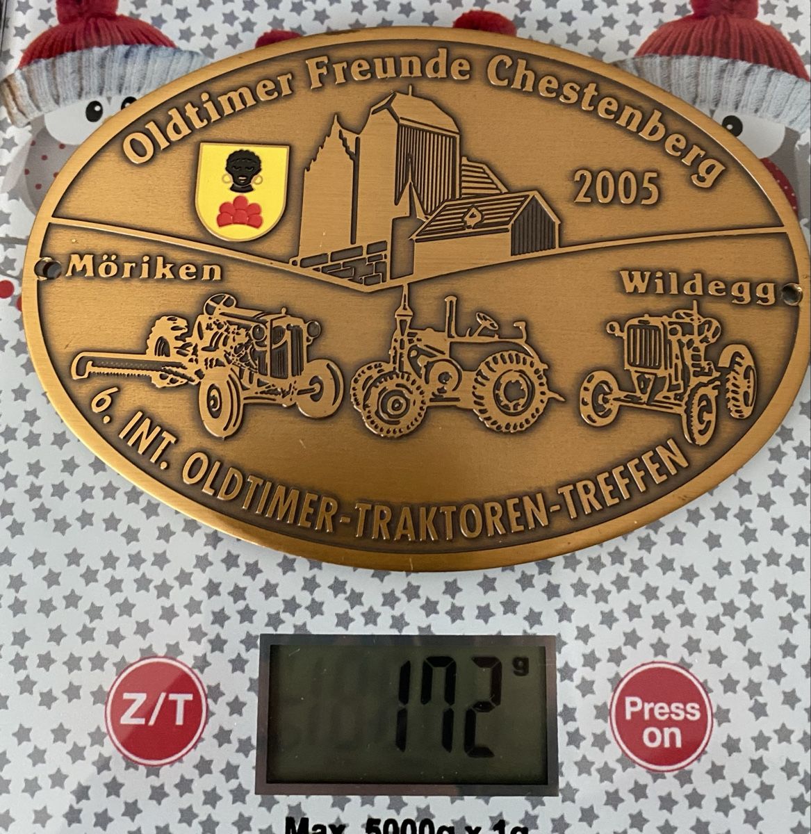 Plaquettes & Badges: Oldtimer Freunde Chesttenberg 2005 Traktor Plakette – Neuf (Voir description) à Allschwil par Deal_Tiger99 3