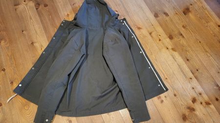 Übergangsjacke olivgrün mit Kapuze
