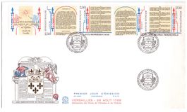 ETB  FRANKREICH 1989 Menschenrechte Couvert gestempelt