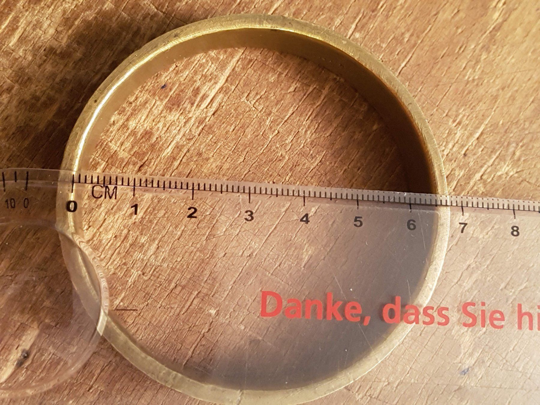 Bracciali & Braccialetti: Armreif Türkissplitter a.Messing? 6.5cm Innendurchm. Stempel – Usato da Ettingen venduto da Maranathatalitha 4