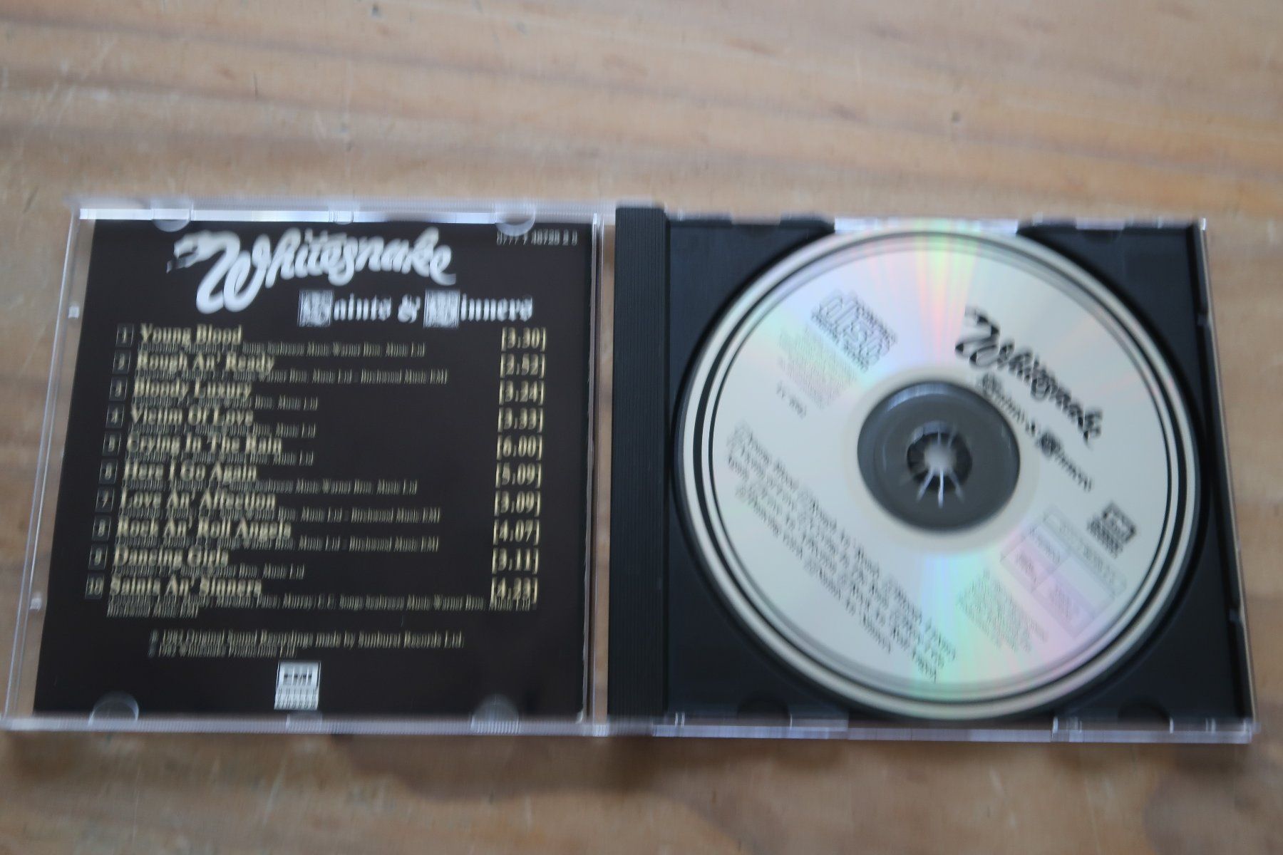 CD: WHITESNAKE - SAINTS & SINNERS - HERE I GO AGAIN - CD – Usato da Basel venduto da Patiscat 3