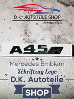 Mercedes AMG A45 S Emblem Logo Schriftzug Neu in Schwarz