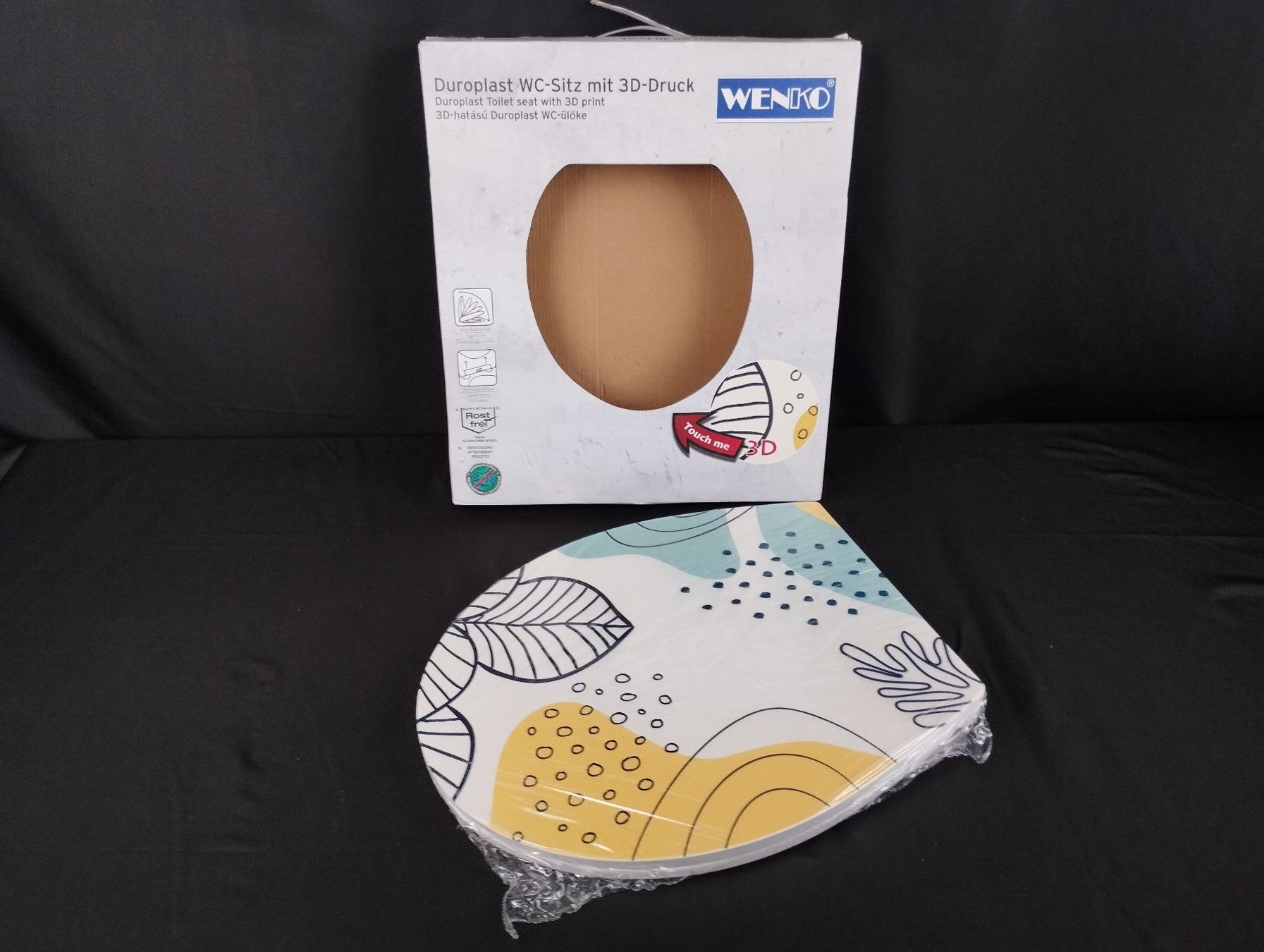 Wenko WC: WENKO WC-Sitz mit 3D-Druck – Neuf (Voir description) à Schübelbach par Restwert_Schubelbach