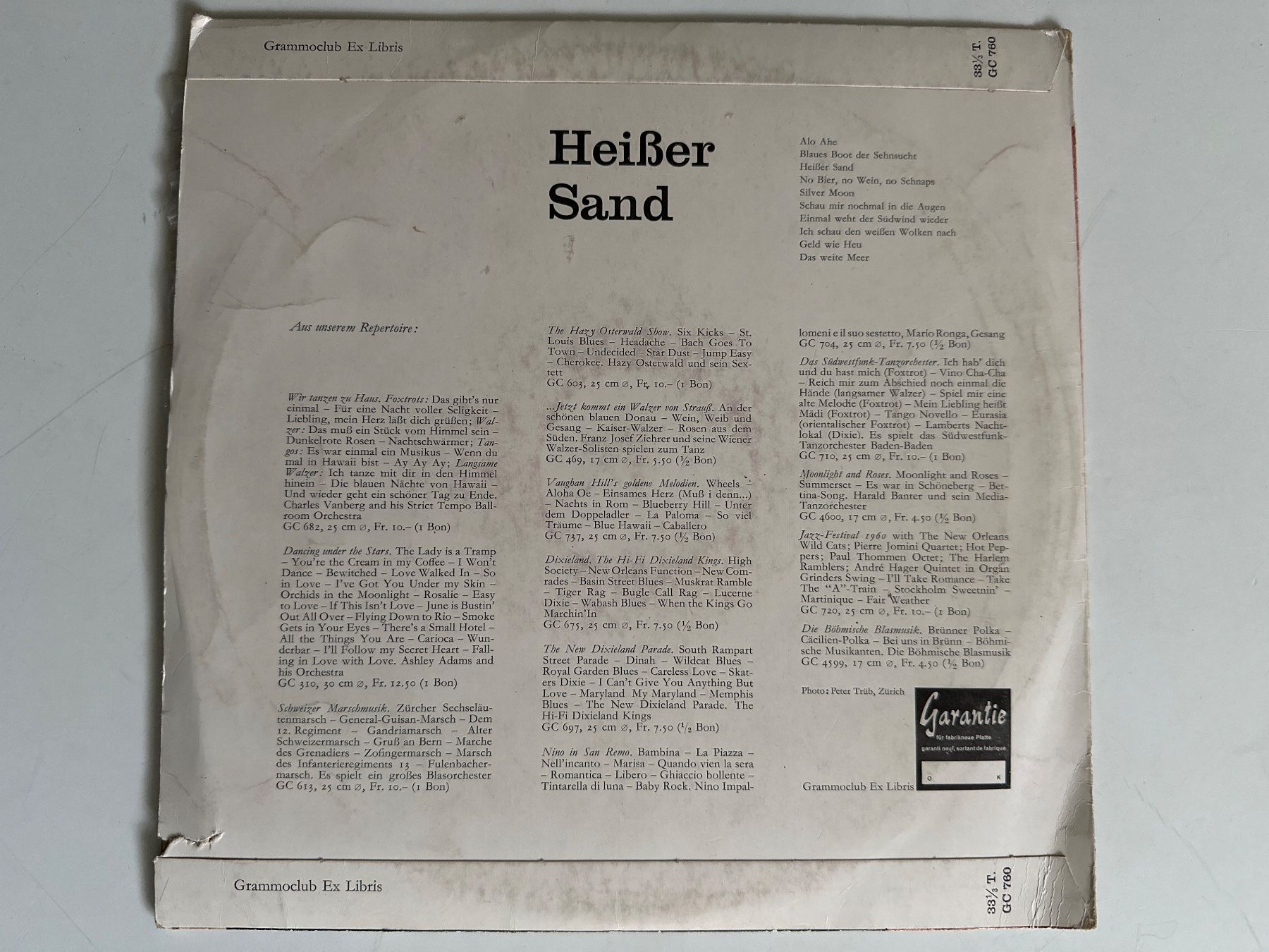 Dischi in vinile: Heisser Sand – Usato da Zürich venduto da Chaeffeler 1