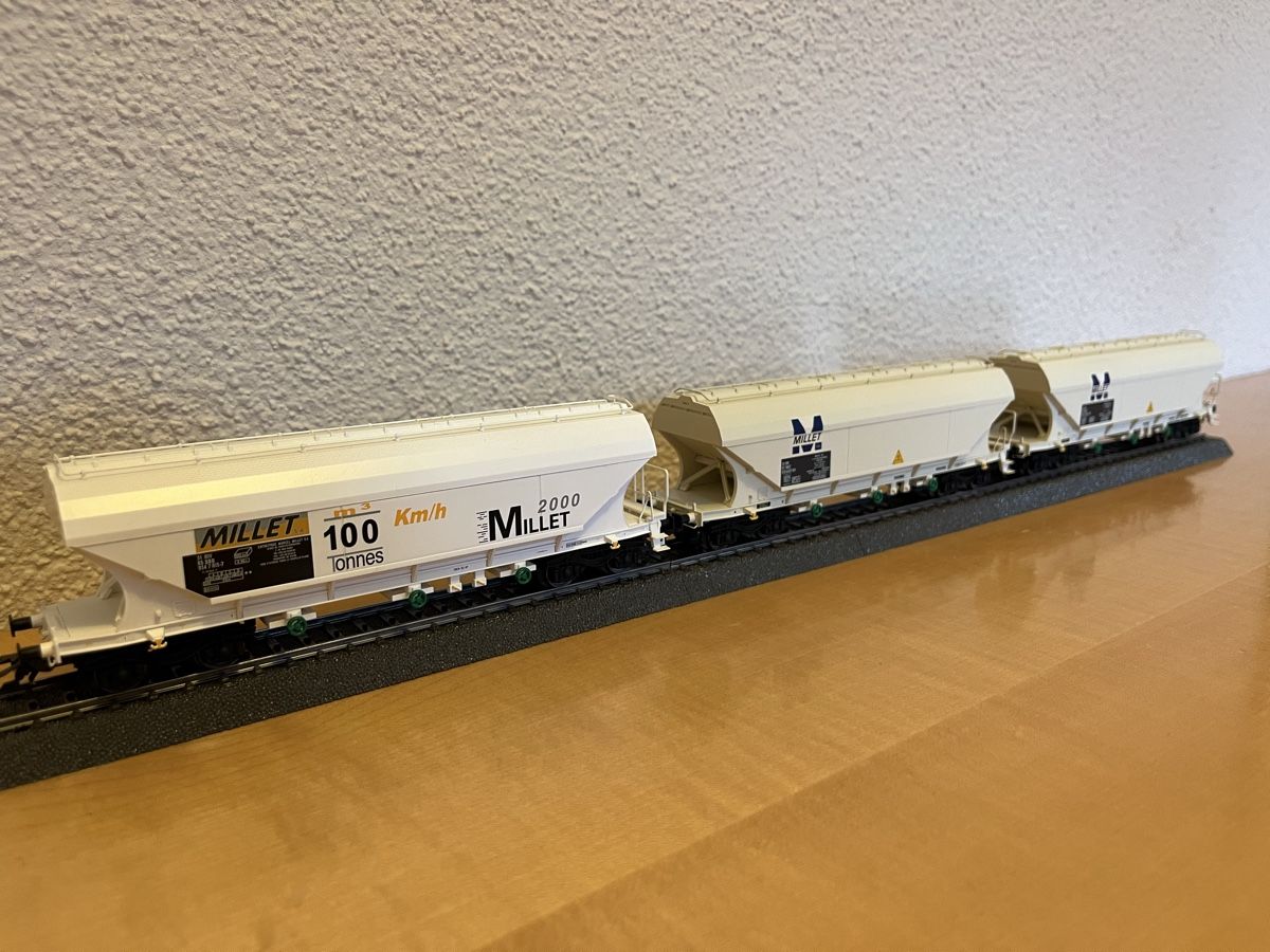 Märklin Modellini di ferrovie: Märklin 46323 - Millet Silowagen-Set – Usato da Rümlang venduto da Snejser 5