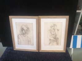 PAIRE DE TABLEAUX SIGNÉS