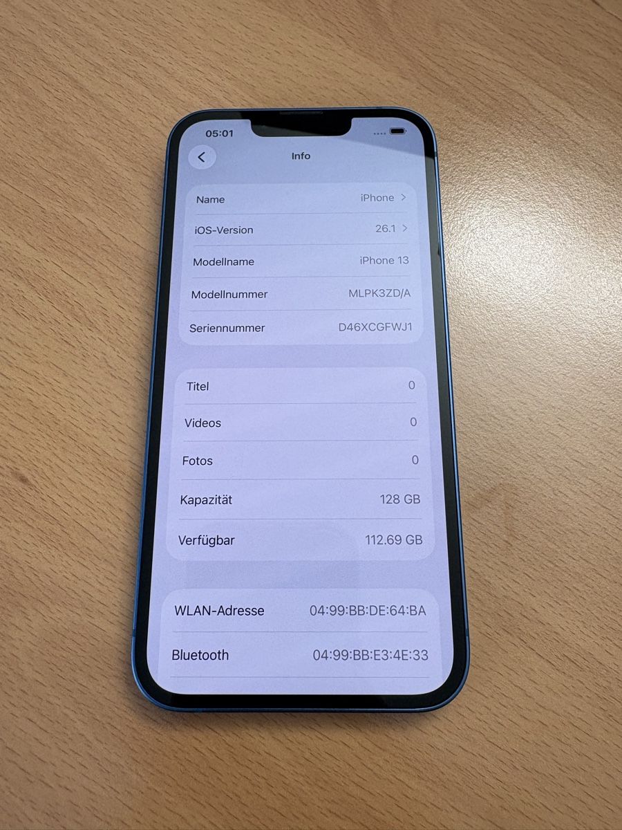 Apple Handys / Smartphones: iPhone 13 128gb blau – Gebraucht aus Zofingen von M4RI4 3