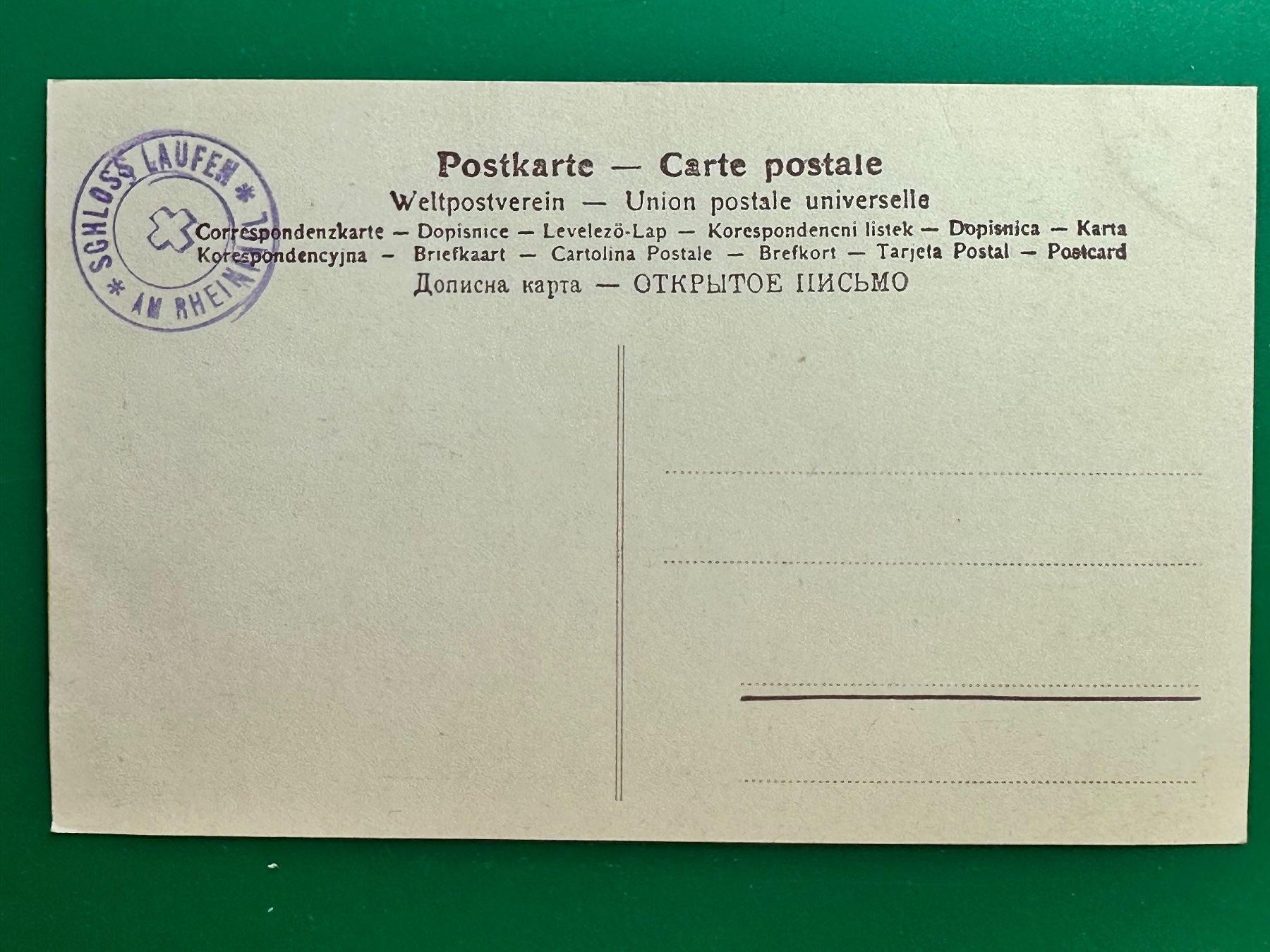 Cartoline postali: Rheinfall - mit Stempel Schloss Laufen – Usato da Steg VS venduto da danwer74 1