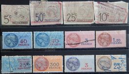 Frankreich Lot mit alten Werten XV