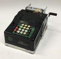 Vintage Precisa Rechenmaschine, mechanisch