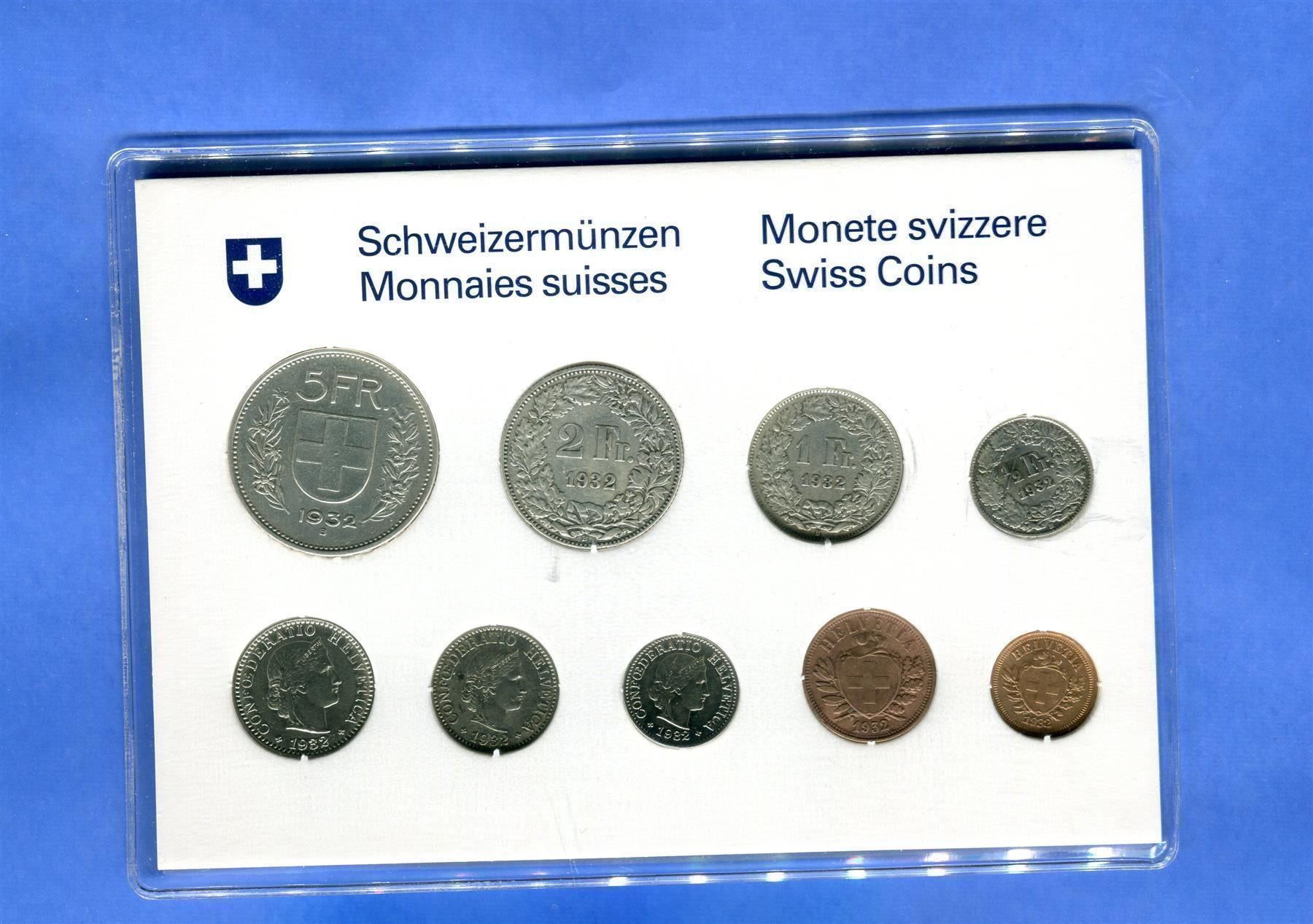 Tutti le monete: (2064) Münzsatz 1932 Silber – Usato da Rüthi (Rheintal) venduto da erdnuessli1