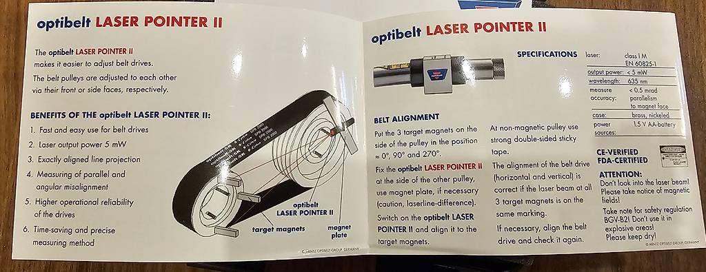 Misurare: Optibelt Laser Pointer II Ausrichtsystem – Usato da Rüti ZH venduto da Luckyday 2
