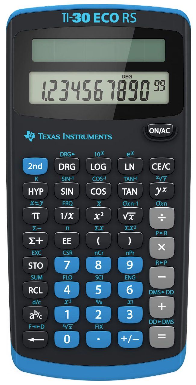 Texas Instruments Calcolatrici tascabili: Texas Instruments - TI-30 ECO RS Solar Schulrechner – Nuovo (secondo la descrizione) da Niederönz venduto da Atilla78