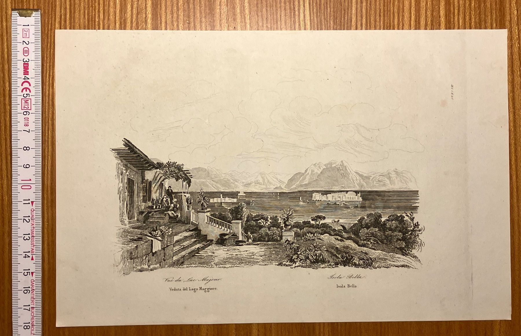 Incisioni: Lago Maggiore e Isola Bella 1838 – Usato da Aarau venduto da luck123