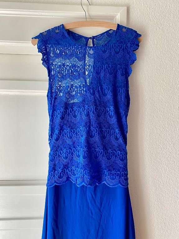 Mango Vestiti: Elegantes Abendkleid königsblau – Usato da Aarau venduto da lacrimara 1