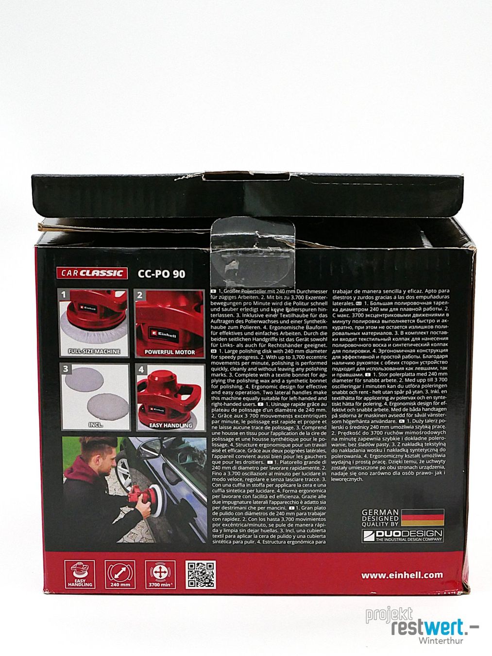 Einhell Tutte le macchine: EINHELL Auto-Poliermaschine CC-PO 90 – Nuovo (secondo la descrizione) da Winterthur venduto da Restwert_Winterthur 5
