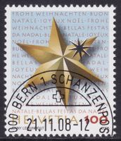SBK-Nr. 1292 (Weihnachten: Stern 2008) ET-gestempelt