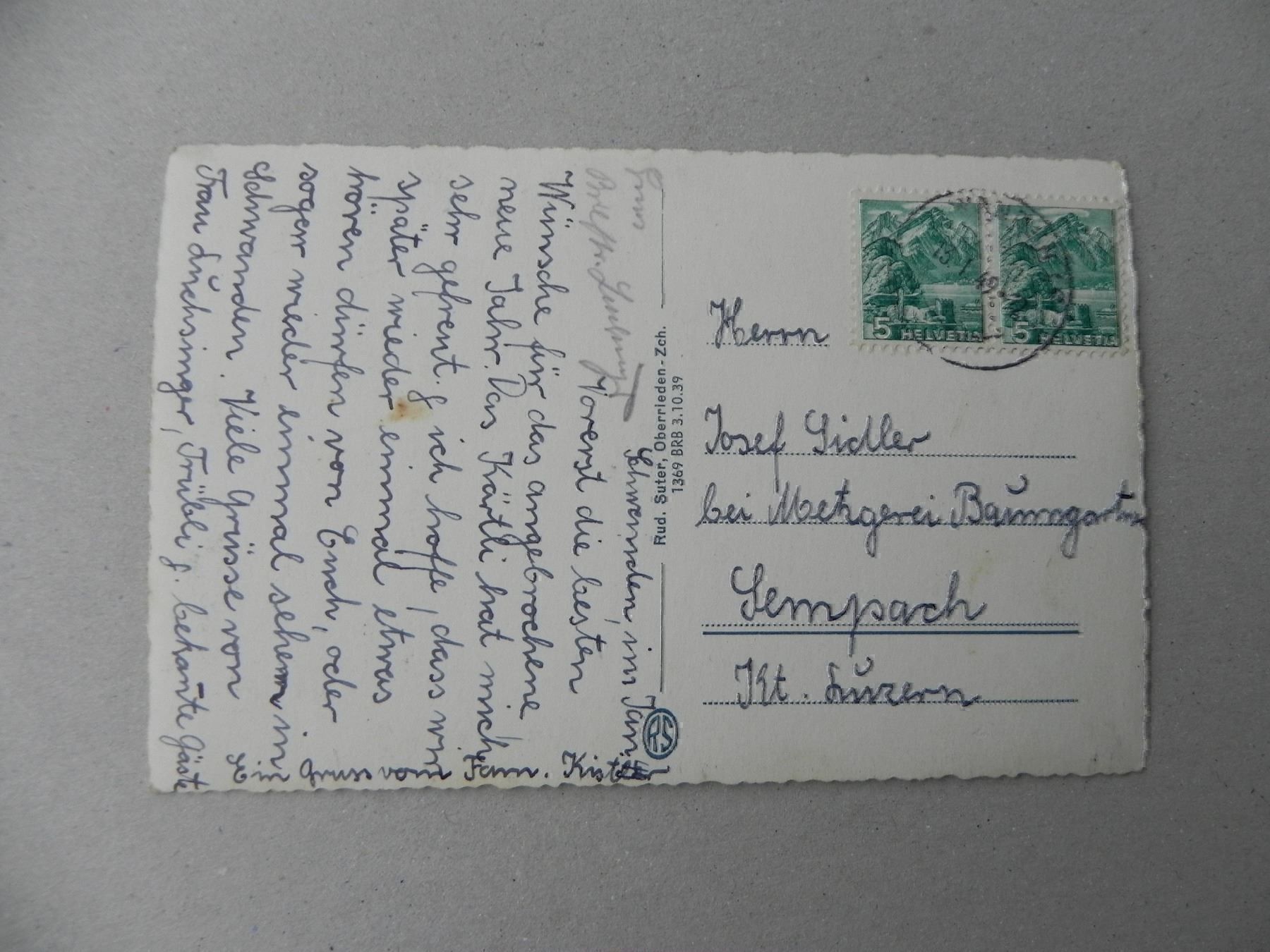 Cartes postales: Ansichtskarte Schwanden GL Glarus 1949 – D'occasion à Siebnen par krimsie 1