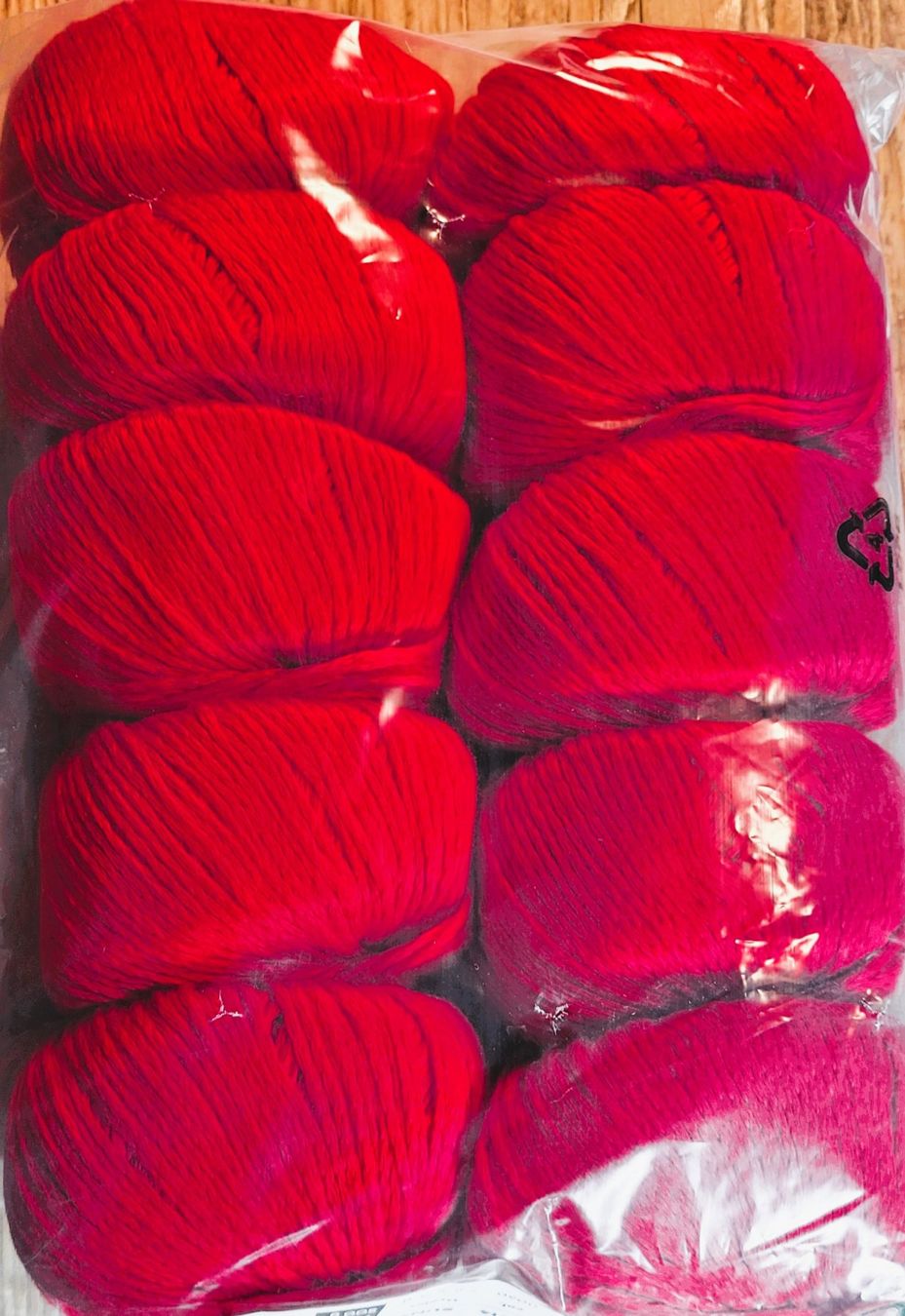 Lang Yarns Lana: Glanzvolle Bio-Baumwolle in wunderschönem Rot – Nuovo e nell'imballaggio originale da Burgistein venduto da Azureus58 1