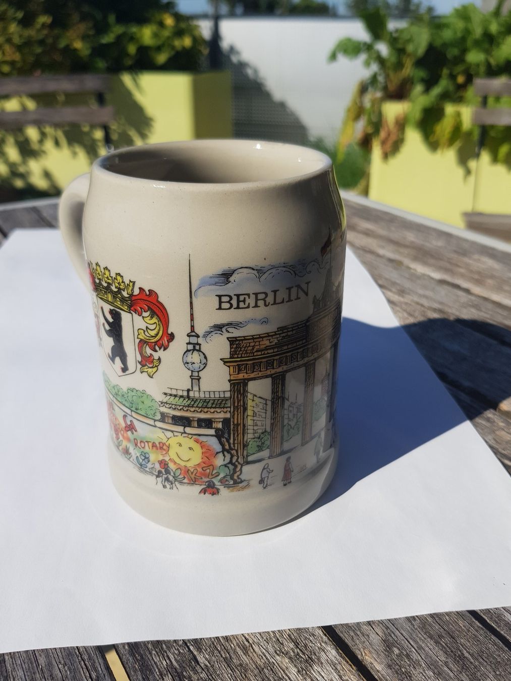 Bicchieri: Bierkrug Spezialausgabe Mauerfall Berlin – Usato da Jona venduto da dampfnuggi 2