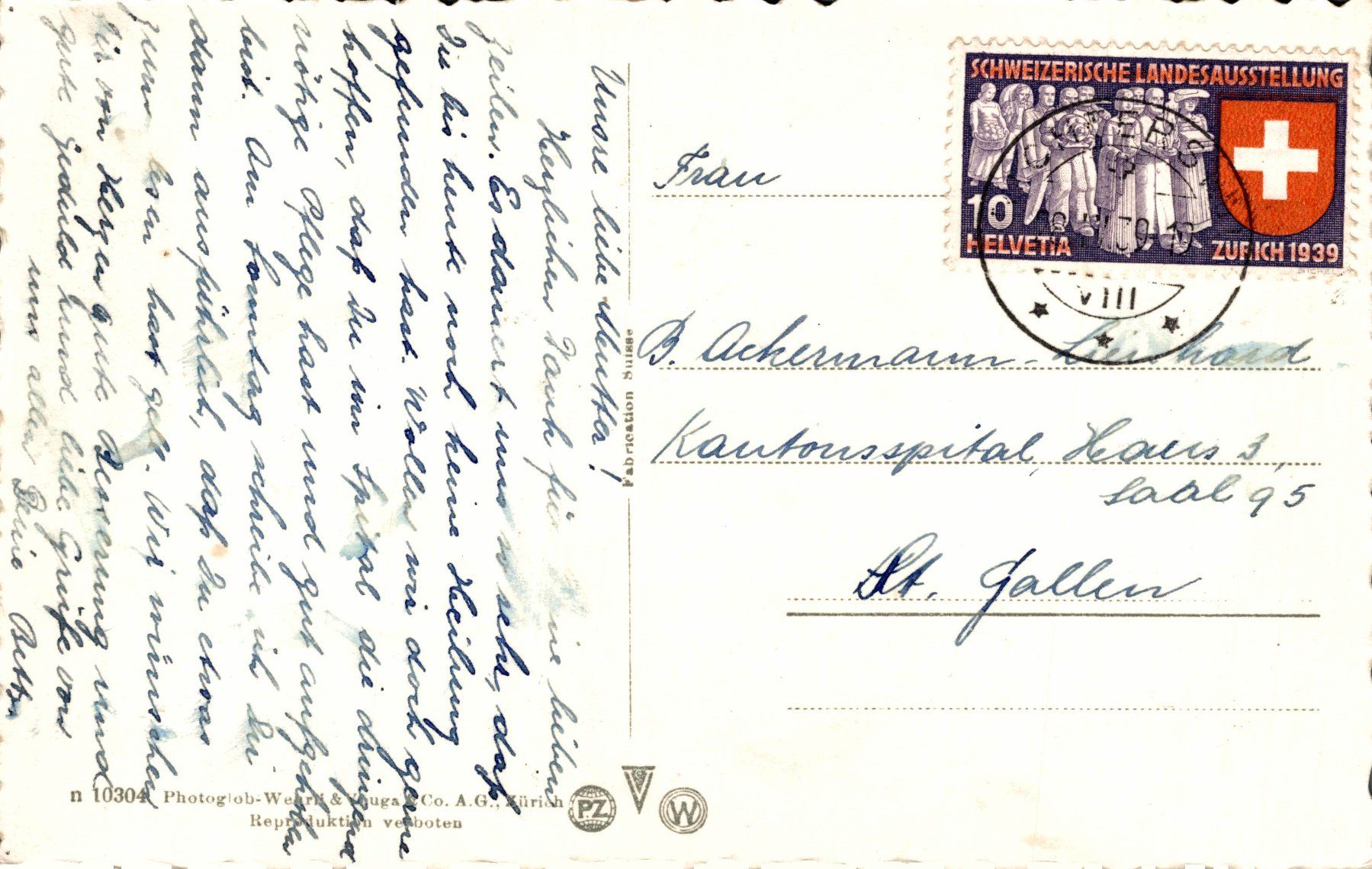 Cartoline postali: Richterswil – Usato da Bronschhofen venduto da Astore 1
