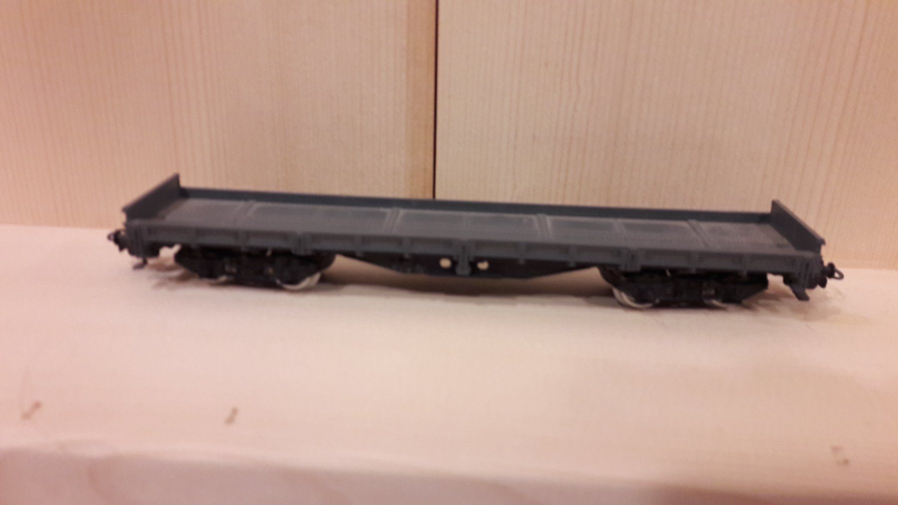 Modellini di ferrovie: Electrtren HO DC : wagon plat 4 essieux – Usato da Buttes venduto da Cafe2005 1