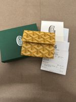 Goyard Portemonnaie Geldbörse Kartenetui Gelb, neuwertig