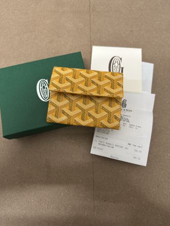 Goyard Portemonnaie Geldbörse Kartenetui Gelb, neuwertig