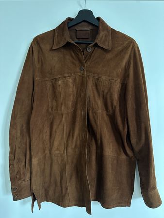 Vintage Suede Shirt Jacket