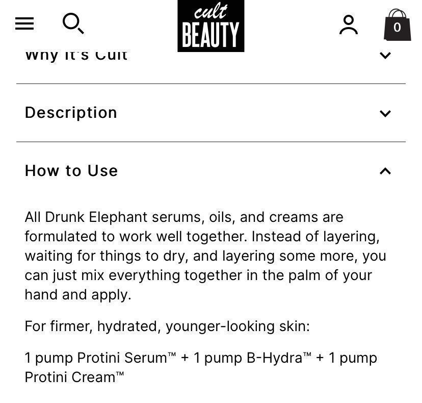 Sephora Cura del viso: DRUNK ELEPHANT PROTINI SERUM, NEU, Ladenpreis CHF91.- – Nuovo e nell'imballaggio originale da Zürich venduto da deruja 9