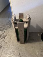 Holz Kiste mit Glasflasche für Most
